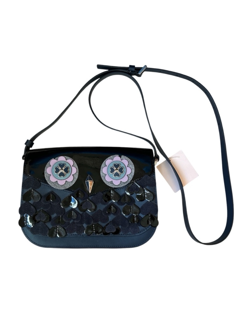 Kate Spade Owl Zibbi Medium Flap Shoulder Crossbody Bag New - Picture 3 of 9